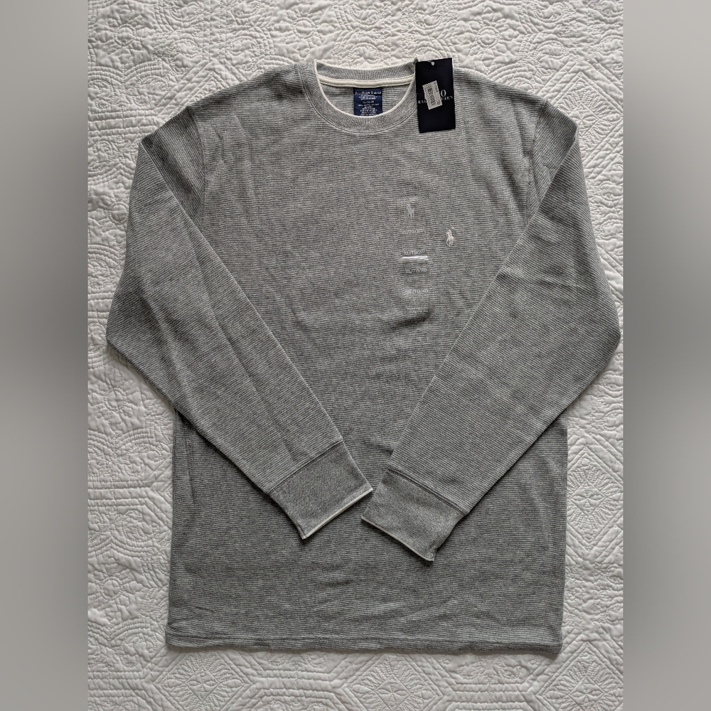 Ralph Lauren Men's Gray Long Sleeve Tee